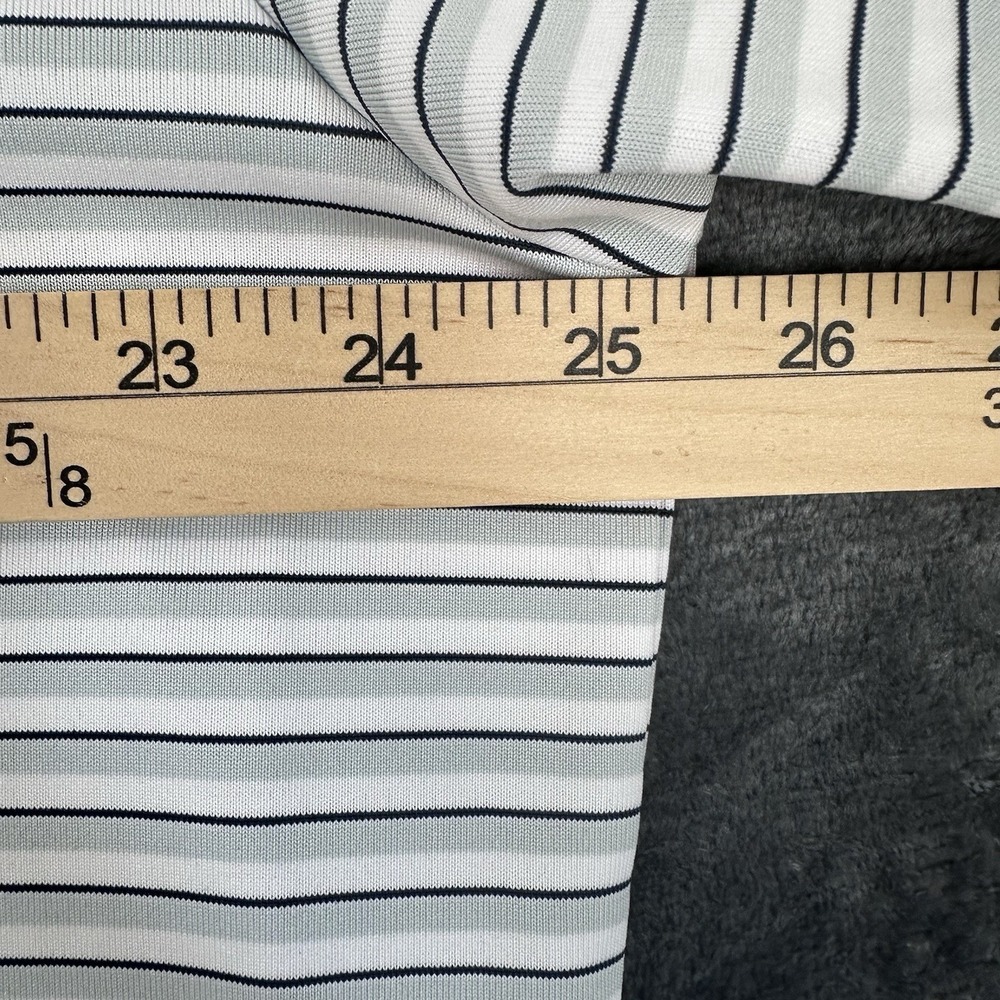 Callaway Opti-Dri Black/Gray Stripe White Golf Shirt XL Short Sleeve Activewear - Picture 6 of 14